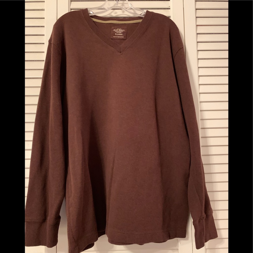 Old Navy Men’s Brown V neck sweater/sweatshirt